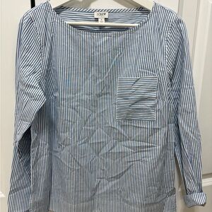 J. Crew Blue Striped Shirt